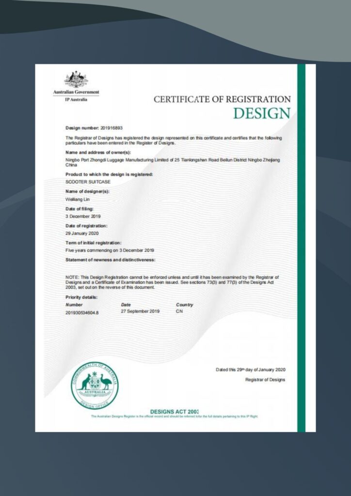 Australian Design Patent